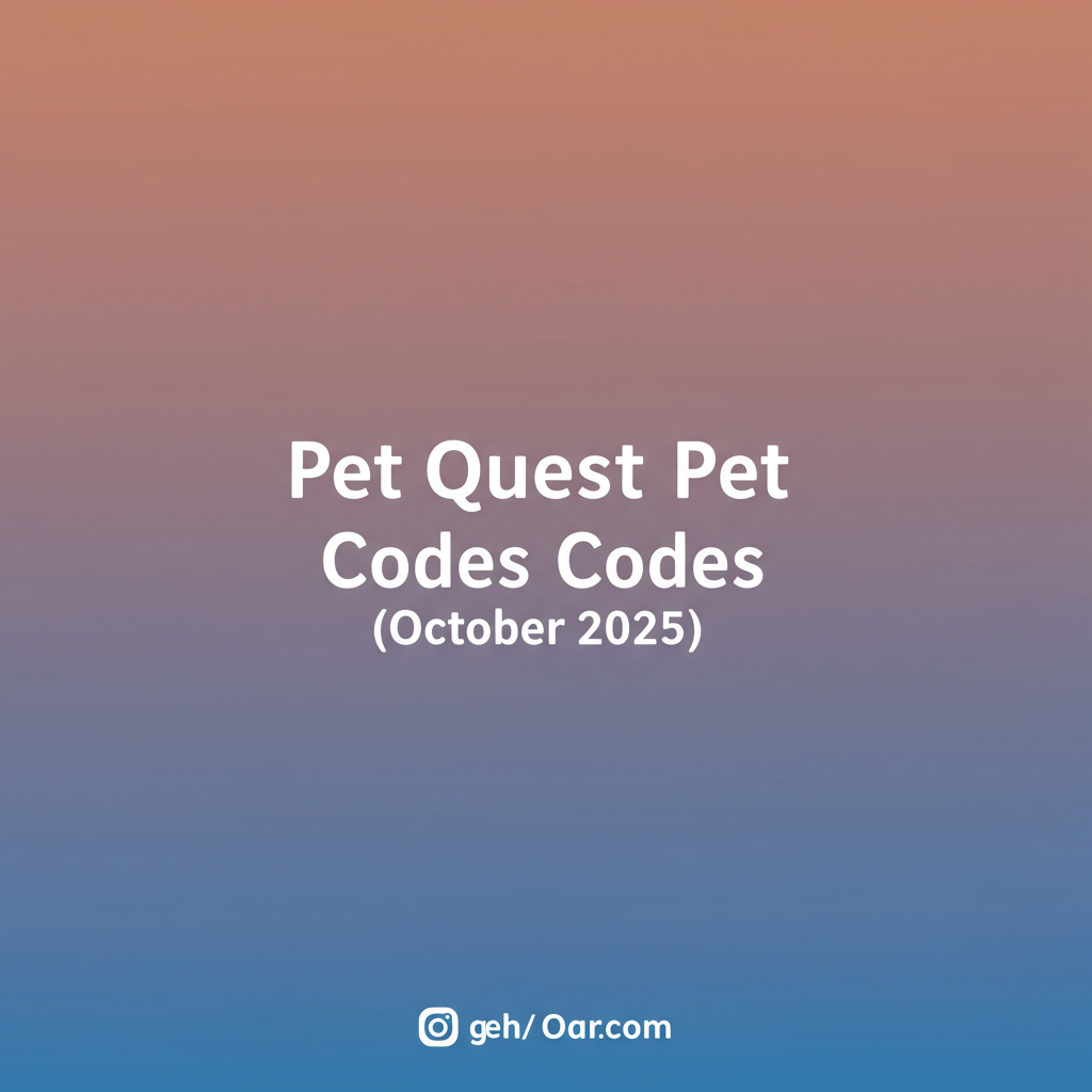 โค้ด Pet Quest ล่าสุด อัปเดต 29 ต.ค. 68 รับ Coins, Potion ฟรี