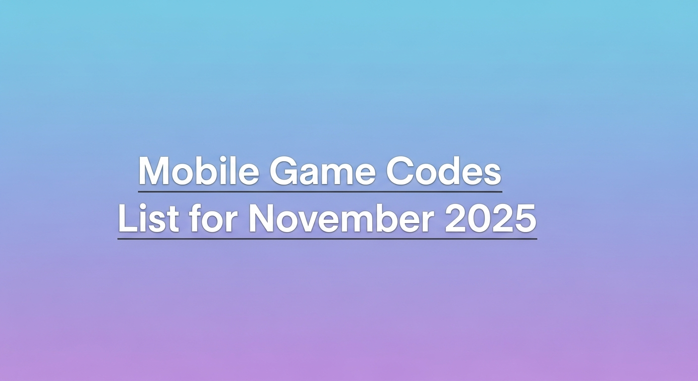 แจกฟรี! โค้ดคูปองเกมมือถือ F2P อัปเดต พ.ย. 2025