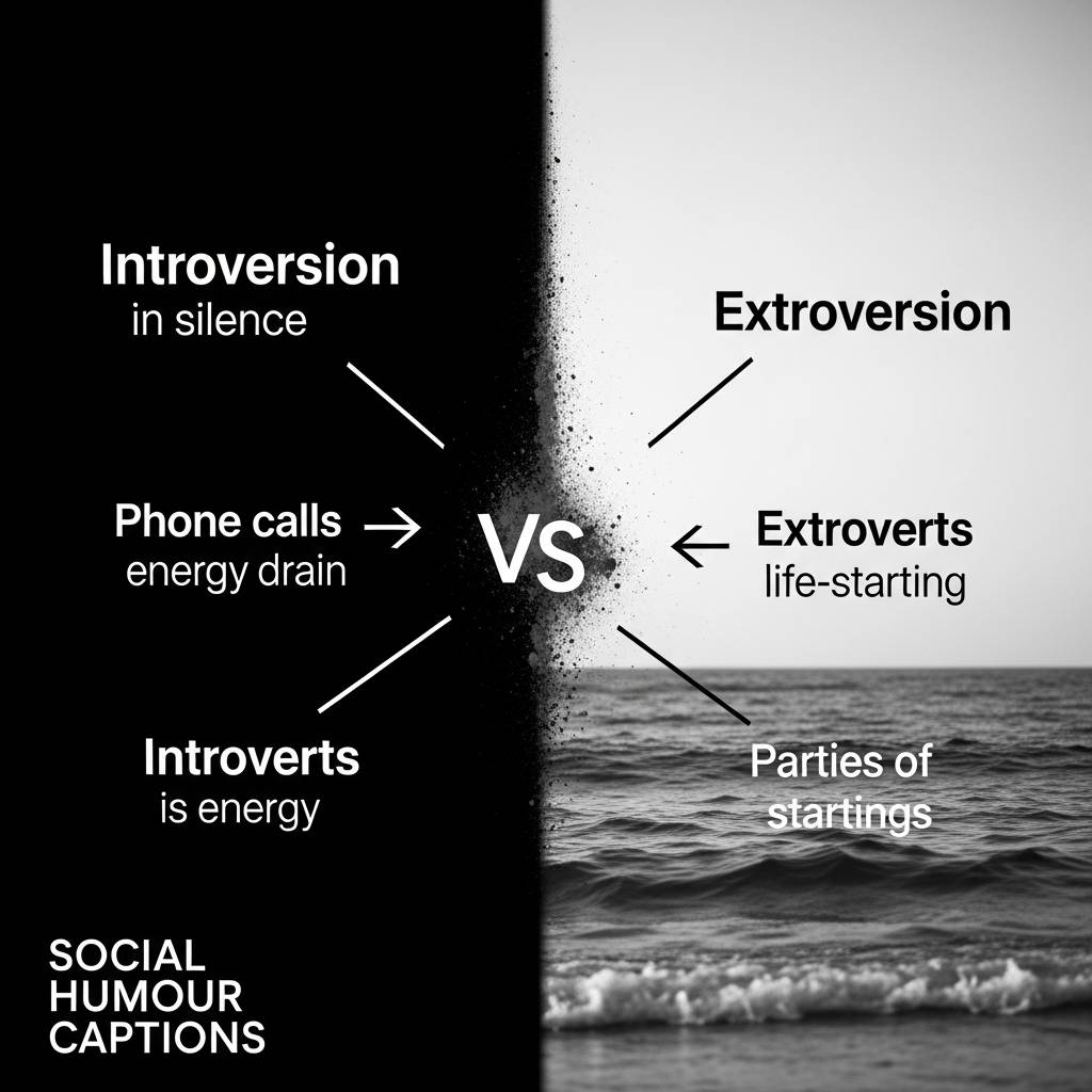 100 แคปชั่น Introvert/Extrovert: มุกตลกโดนๆ เรื่องเข้าสังคม